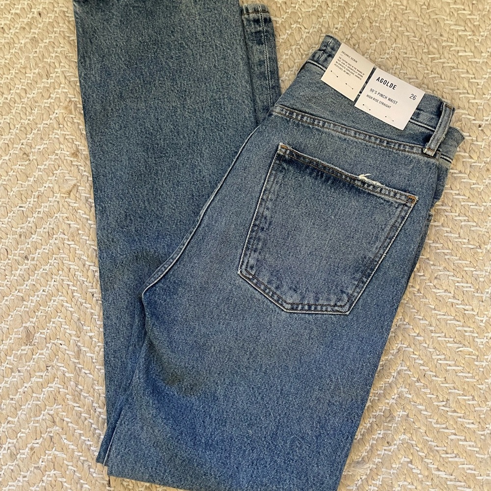 Agolde 90s pinch waist high rise denim.